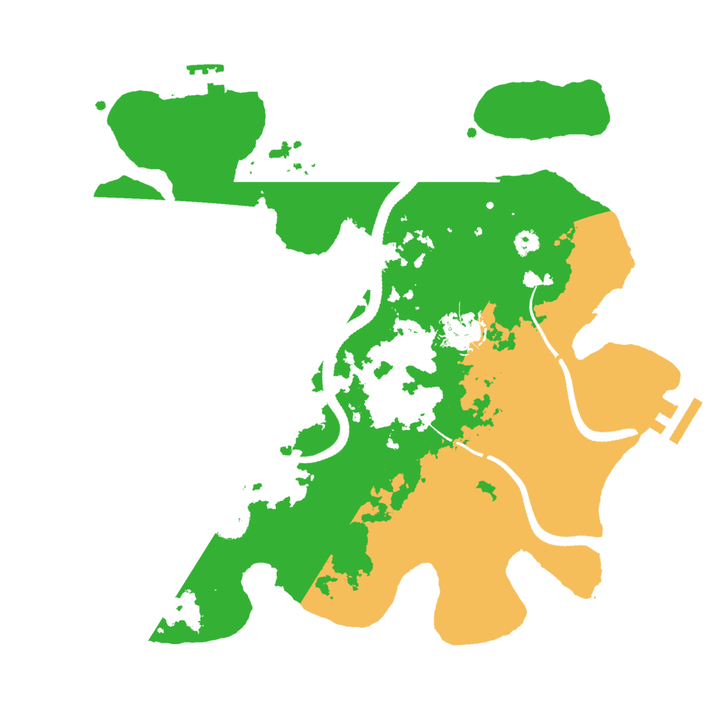 Biome Rust Map: Procedural Map, Size: 3000, Seed: 63946