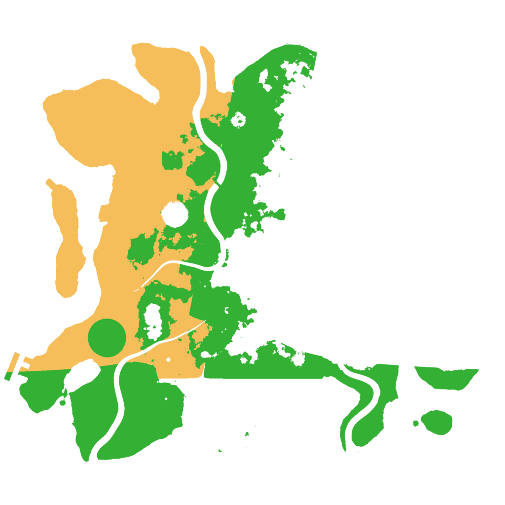 Biome Rust Map: Procedural Map, Size: 3500, Seed: 7462