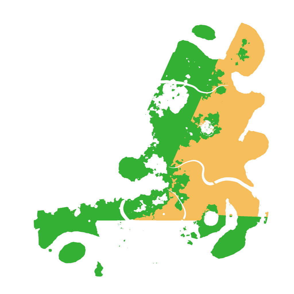 Biome Rust Map: Procedural Map, Size: 3700, Seed: 515285078