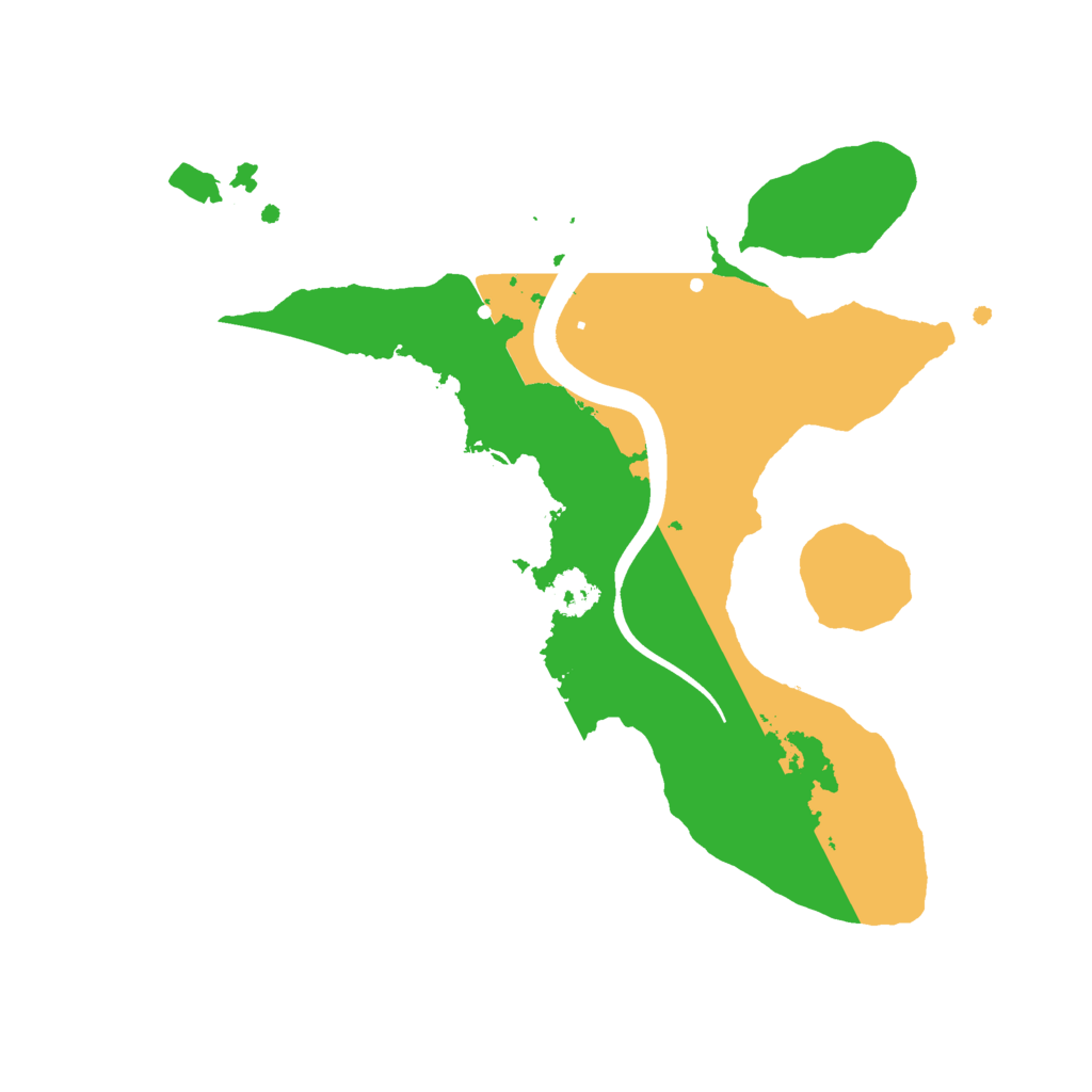 Biome Rust Map: Procedural Map, Size: 2350, Seed: 18673