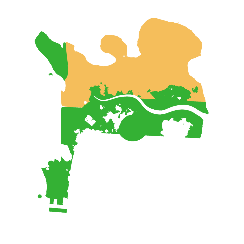 Biome Rust Map: Procedural Map, Size: 2499, Seed: 1163617783