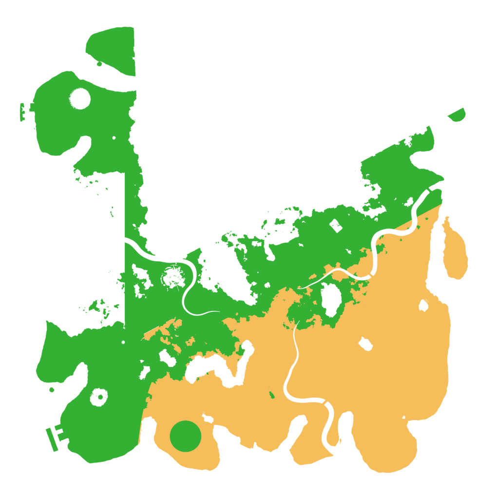 Biome Rust Map: Procedural Map, Size: 4200, Seed: 36692