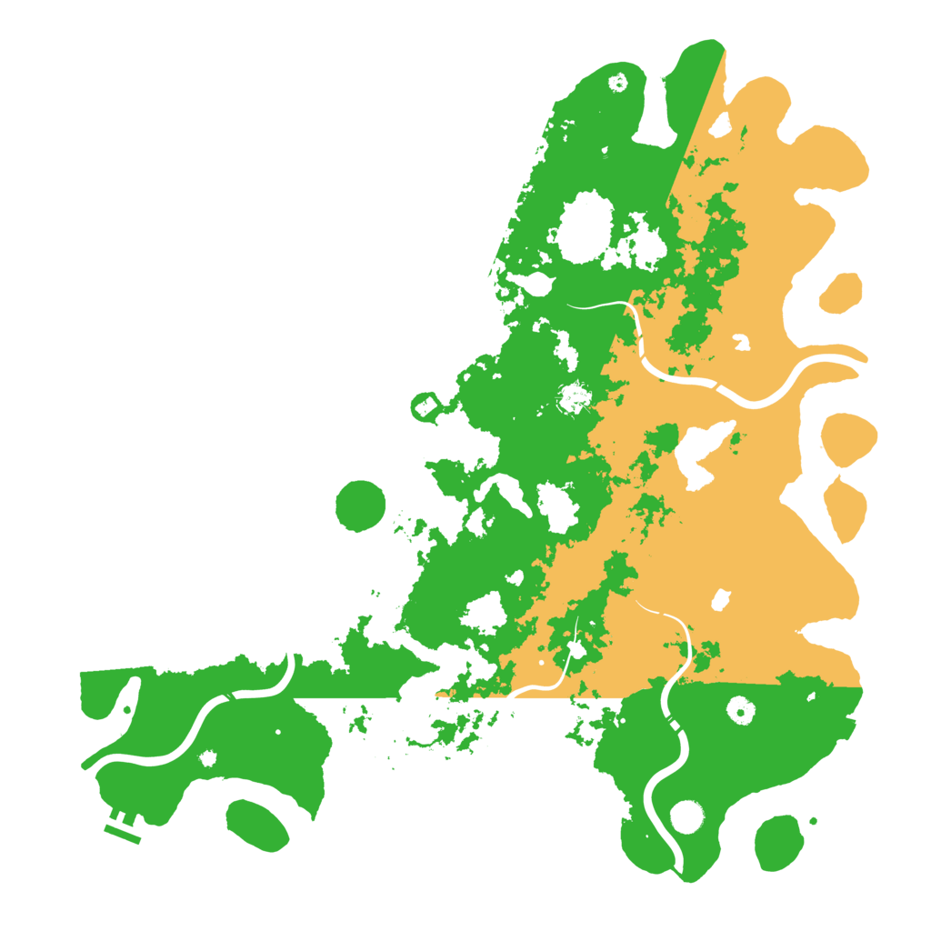 Biome Rust Map: Procedural Map, Size: 5000, Seed: 420069