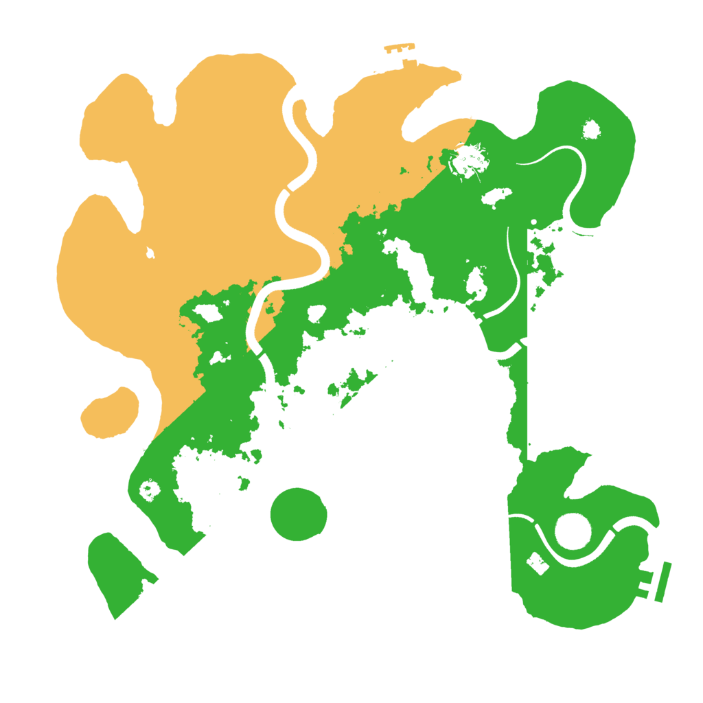 Biome Rust Map: Procedural Map, Size: 3500, Seed: 1332199