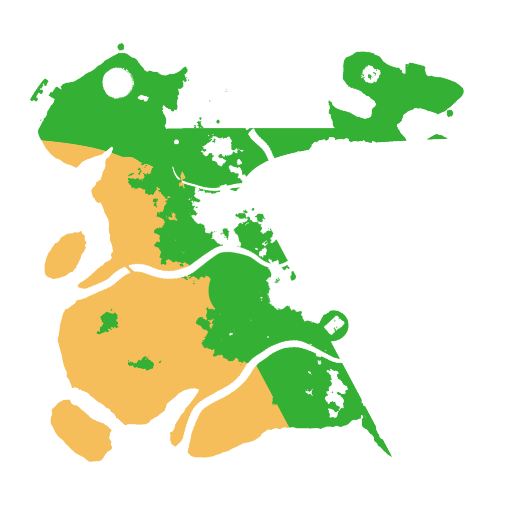 Biome Rust Map: Procedural Map, Size: 3000, Seed: 2984567