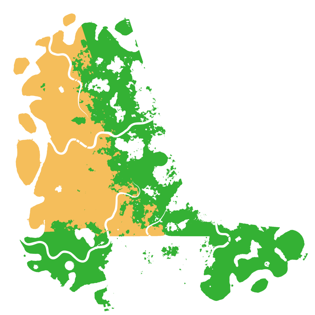 Biome Rust Map: Procedural Map, Size: 6000, Seed: 58520778