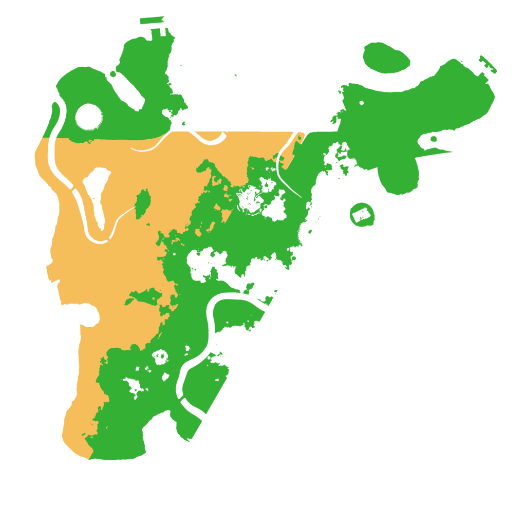 Biome Rust Map: Procedural Map, Size: 3500, Seed: 12001680