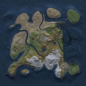 Thumbnail Rust Map: Procedural Map, Size: 2700, Seed: 1782216113, 7 Monuments