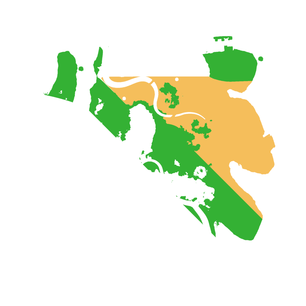 Biome Rust Map: Procedural Map, Size: 2500, Seed: 1680950116