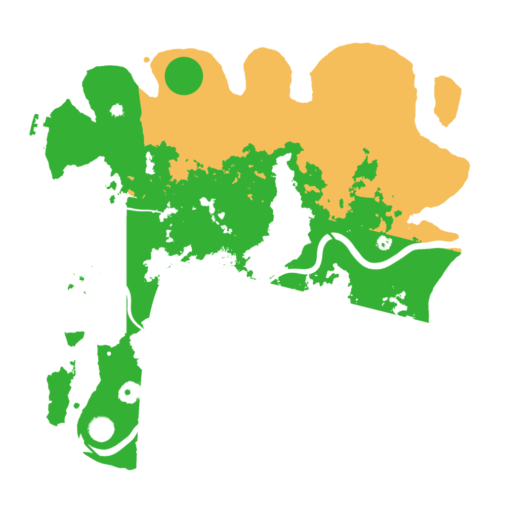 Biome Rust Map: Procedural Map, Size: 3500, Seed: 1100587