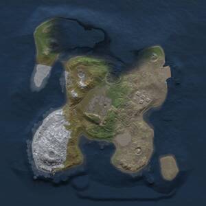 Thumbnail Rust Map: Procedural Map, Size: 2000, Seed: 2093893118, 5 Monuments