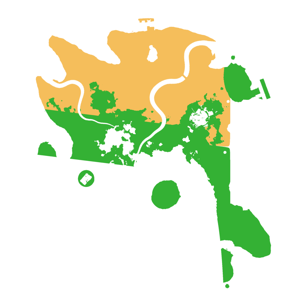 Biome Rust Map: Procedural Map, Size: 3000, Seed: 38381455