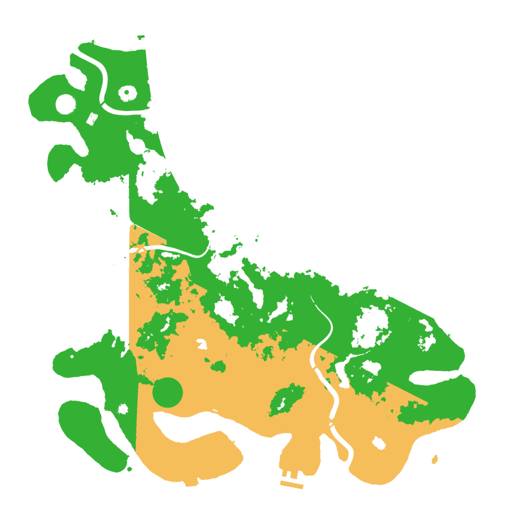 Biome Rust Map: Procedural Map, Size: 4500, Seed: 1195690582
