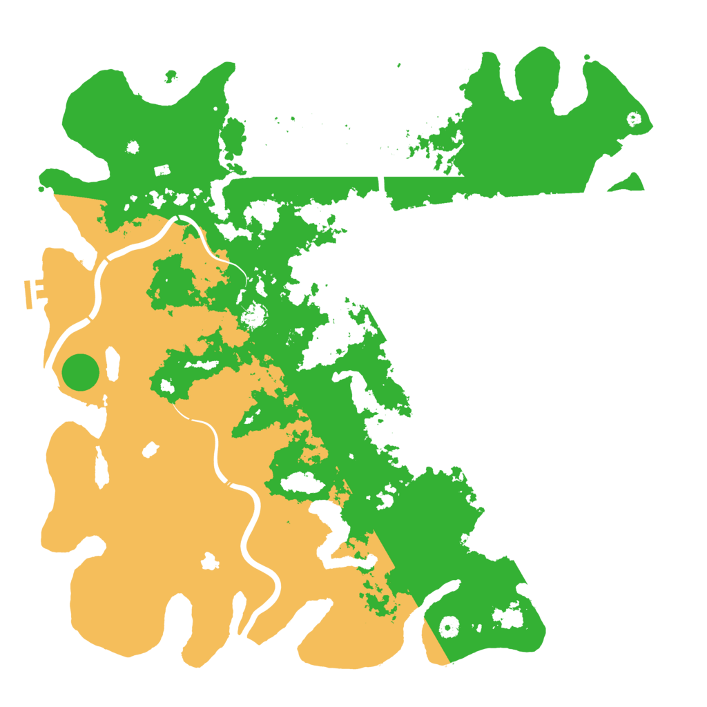 Biome Rust Map: Procedural Map, Size: 5000, Seed: 1486421501