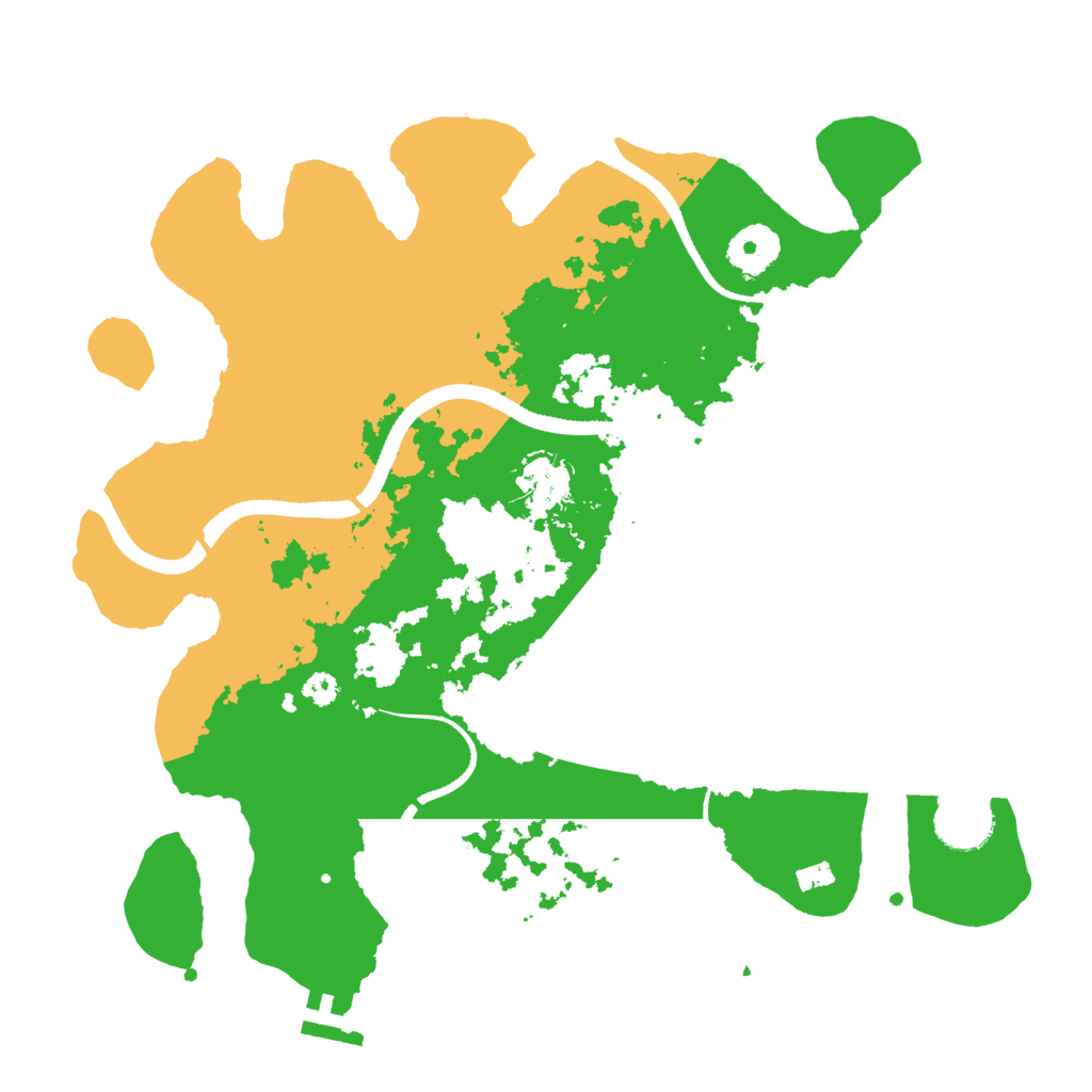 Biome Rust Map: Procedural Map, Size: 3300, Seed: 484848
