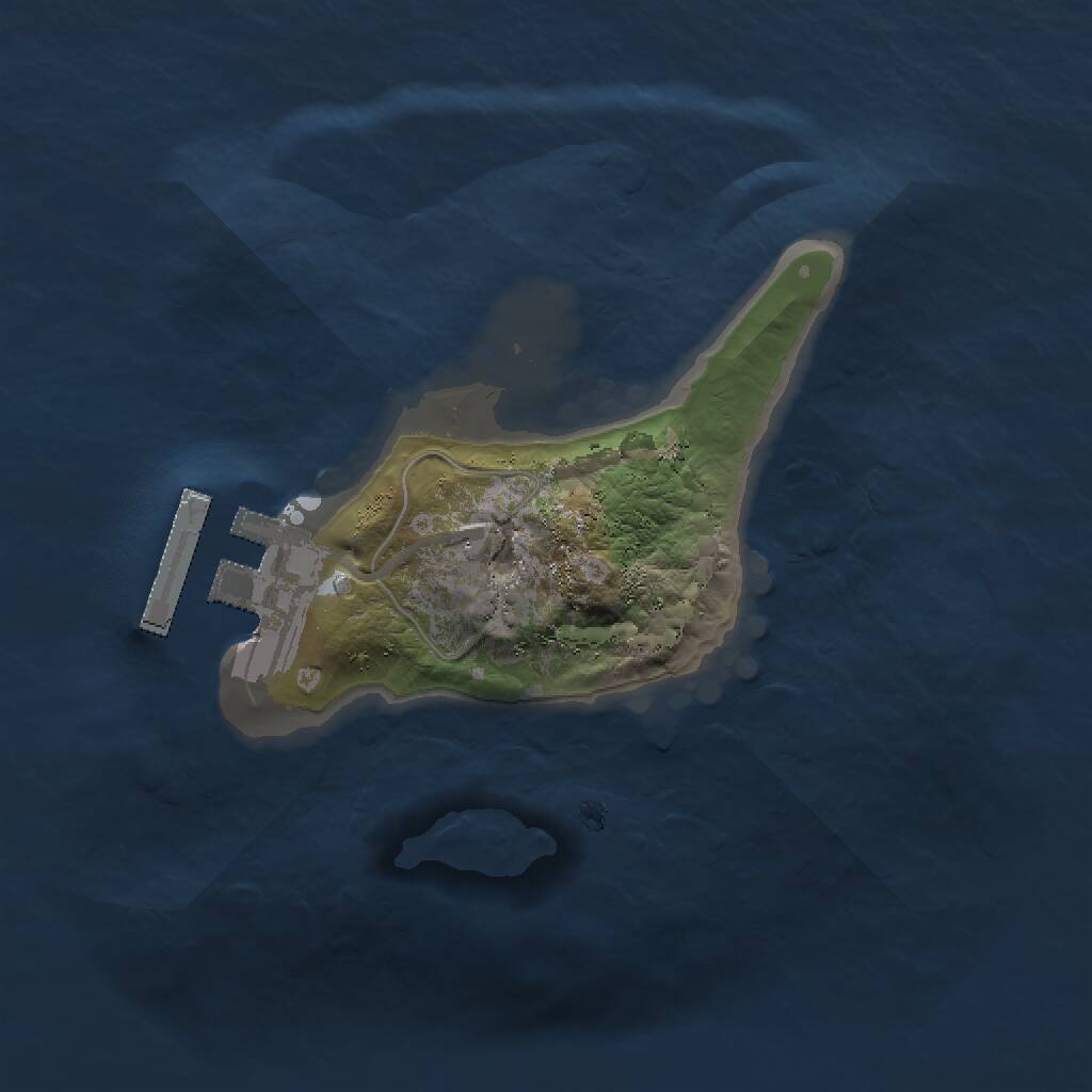 Rust Map: Procedural Map, Size: 1500, Seed: 969312745, 2 Monuments
