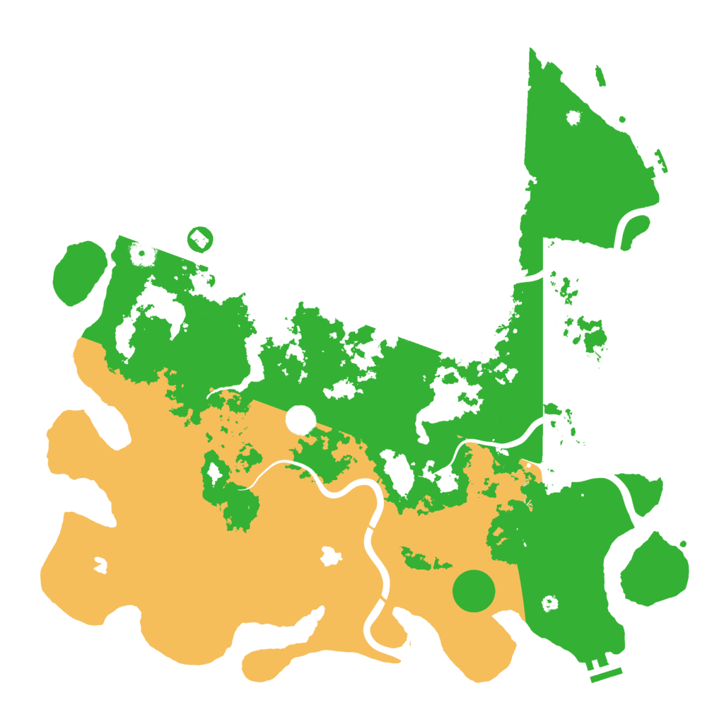 Biome Rust Map: Procedural Map, Size: 4500, Seed: 138306871