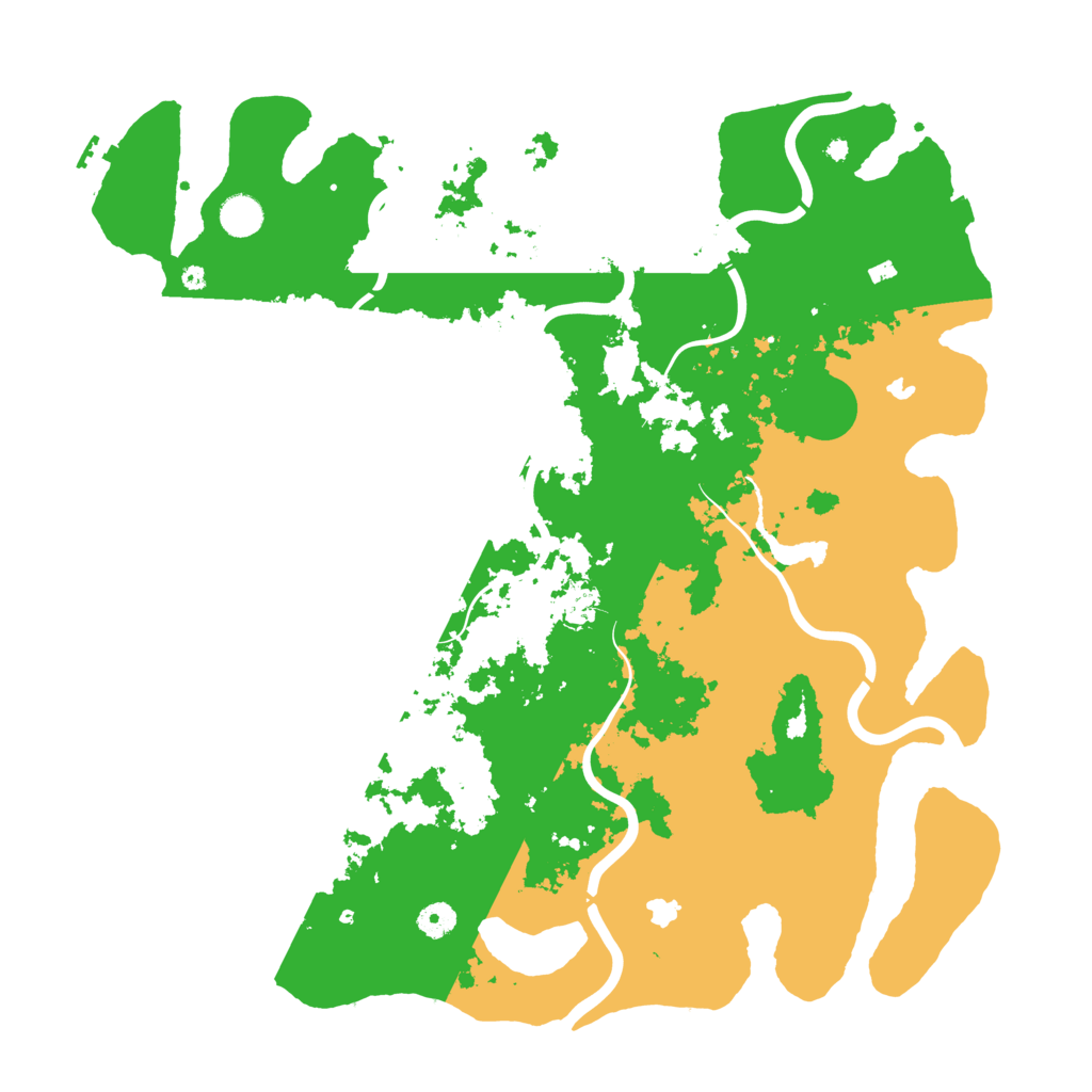 Biome Rust Map: Procedural Map, Size: 4500, Seed: 257323224