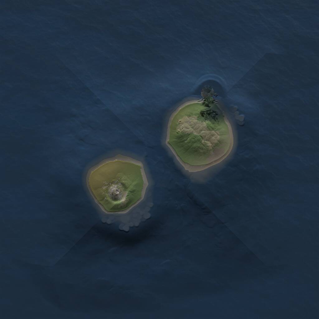 Rust Map: Procedural Map, Size: 1000, Seed: 827390073, 1 Monuments
