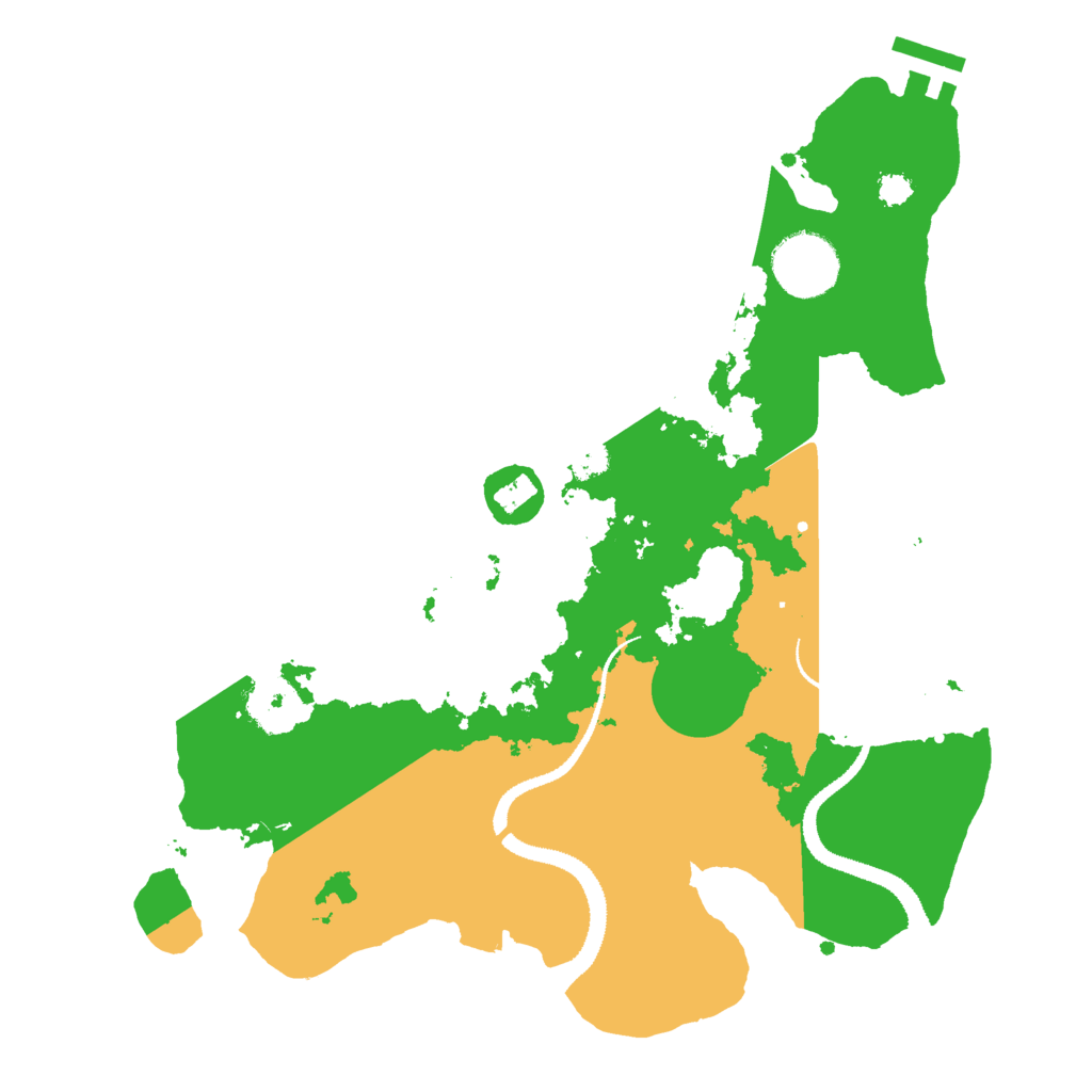 Biome Rust Map: Procedural Map, Size: 3000, Seed: 42891