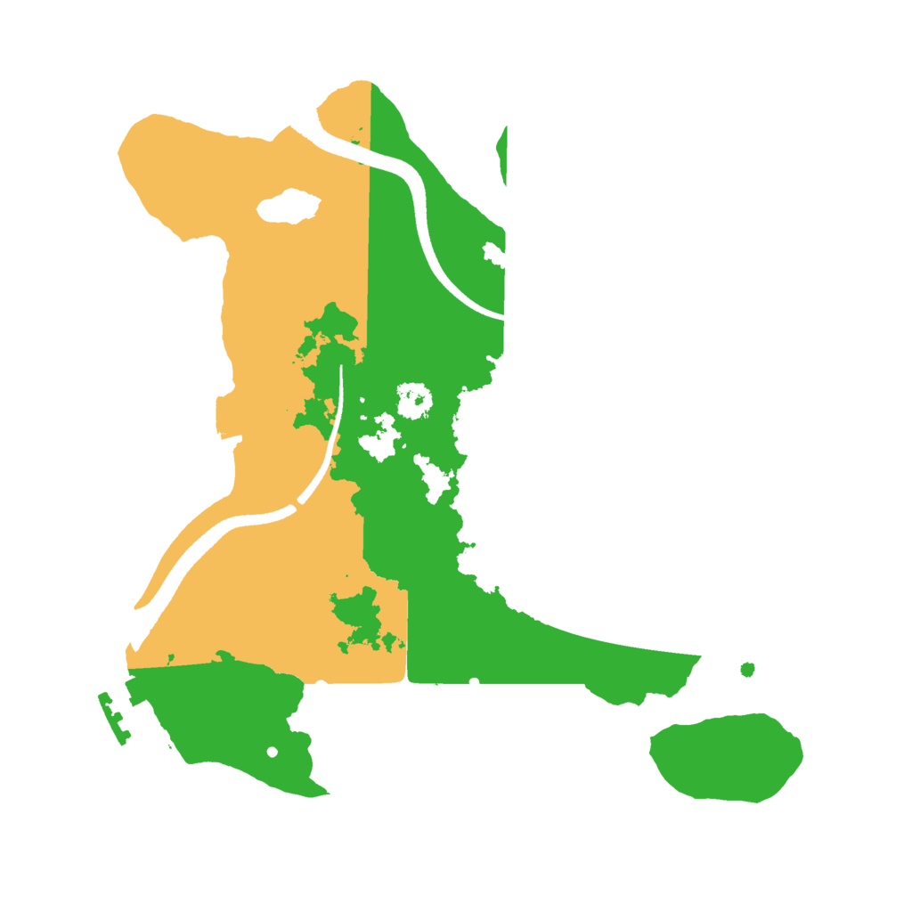 Biome Rust Map: Procedural Map, Size: 2500, Seed: 26943
