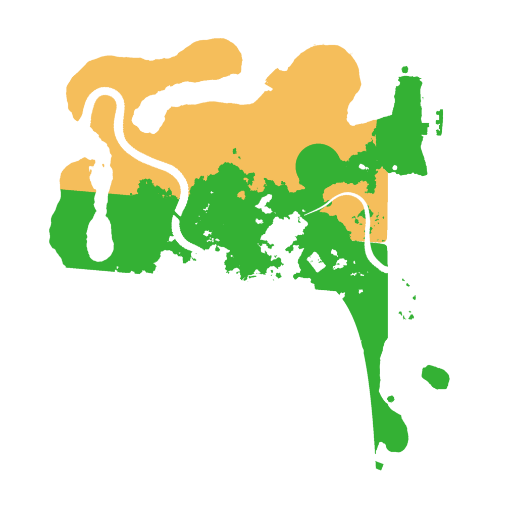 Biome Rust Map: Procedural Map, Size: 3000, Seed: 520486
