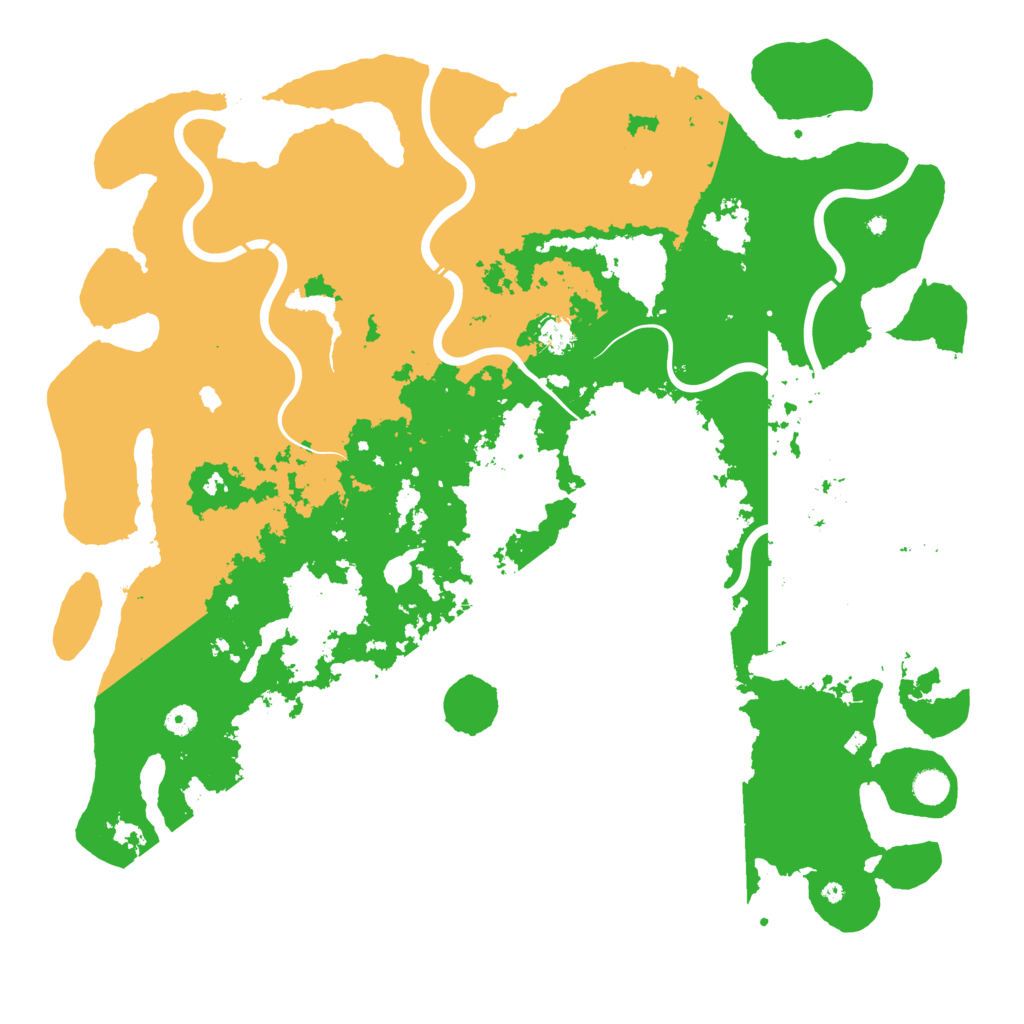 Biome Rust Map: Procedural Map, Size: 5000, Seed: 12721021