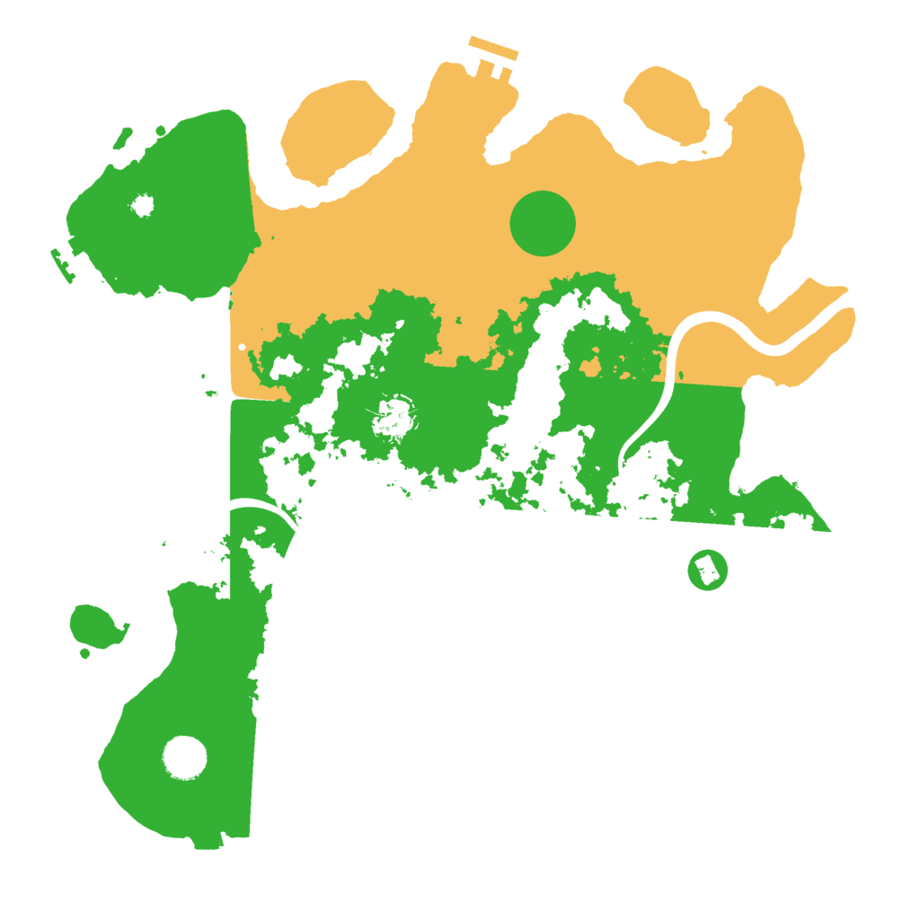 Biome Rust Map: Procedural Map, Size: 3700, Seed: 473362591