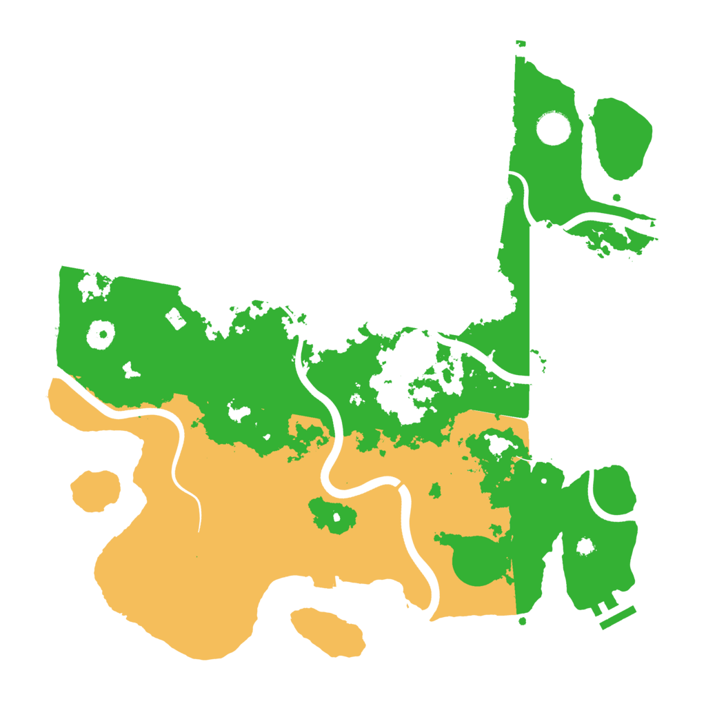 Biome Rust Map: Procedural Map, Size: 3700, Seed: 20260621