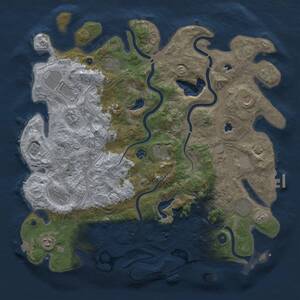Thumbnail Rust Map: Procedural Map, Size: 4500, Seed: 1319640209, 17 Monuments