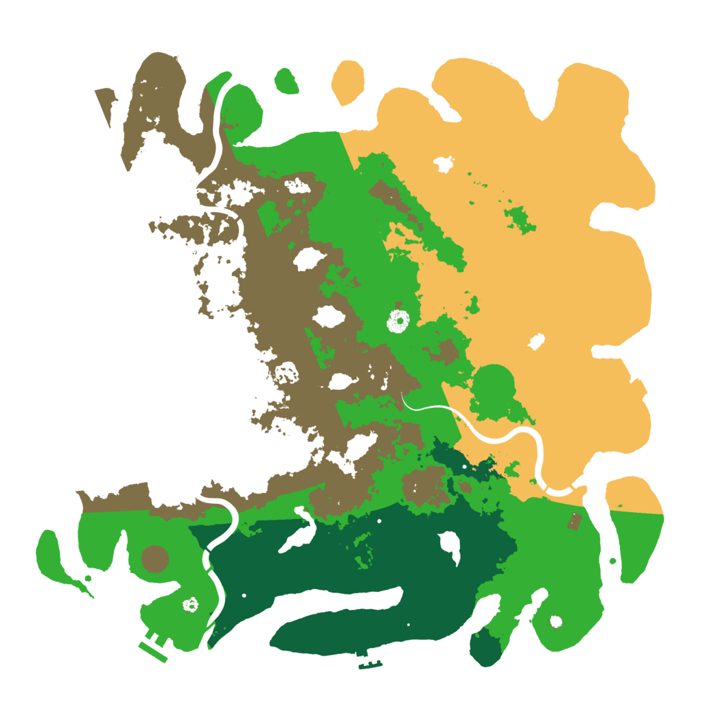 Biome Rust Map: Procedural Map, Size: 4500, Seed: 697842