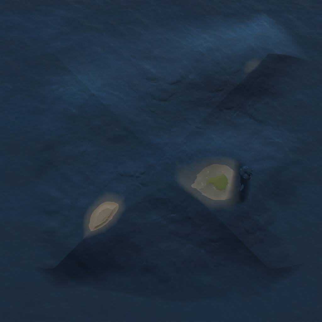 Rust Map: Procedural Map, Size: 1000, Seed: 2085733601, 1 Monuments