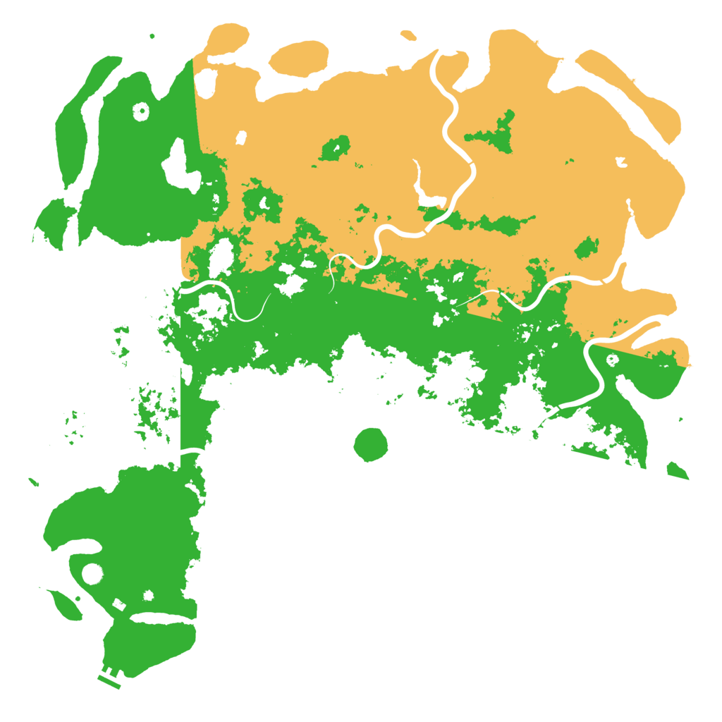 Biome Rust Map: Procedural Map, Size: 6000, Seed: 96450459