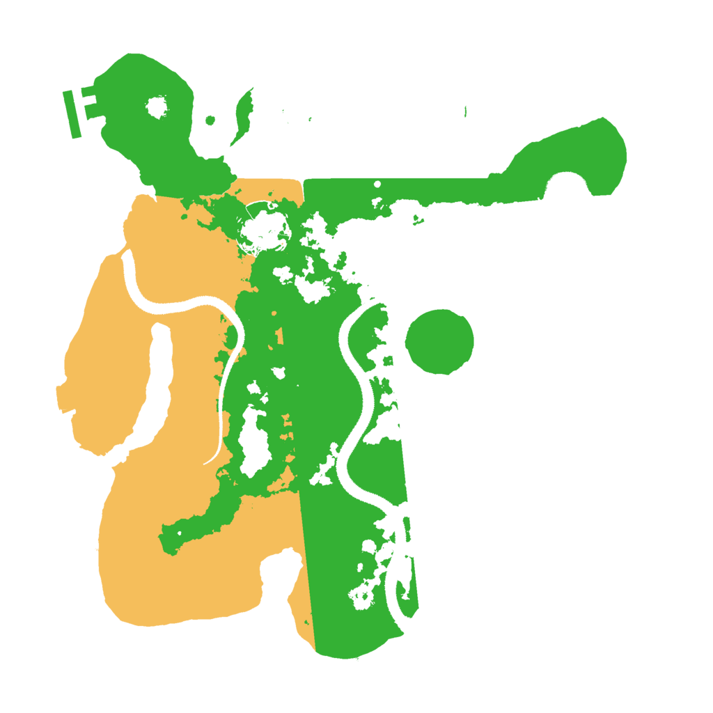 Biome Rust Map: Procedural Map, Size: 3000, Seed: 23500045