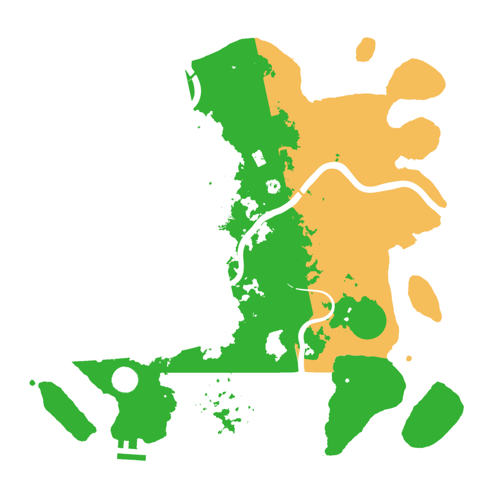 Biome Rust Map: Procedural Map, Size: 3500, Seed: 1109876860