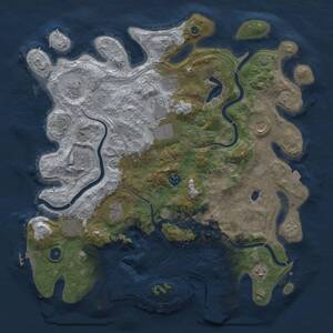 Thumbnail Rust Map: Procedural Map, Size: 4250, Seed: 31243965, 17 Monuments