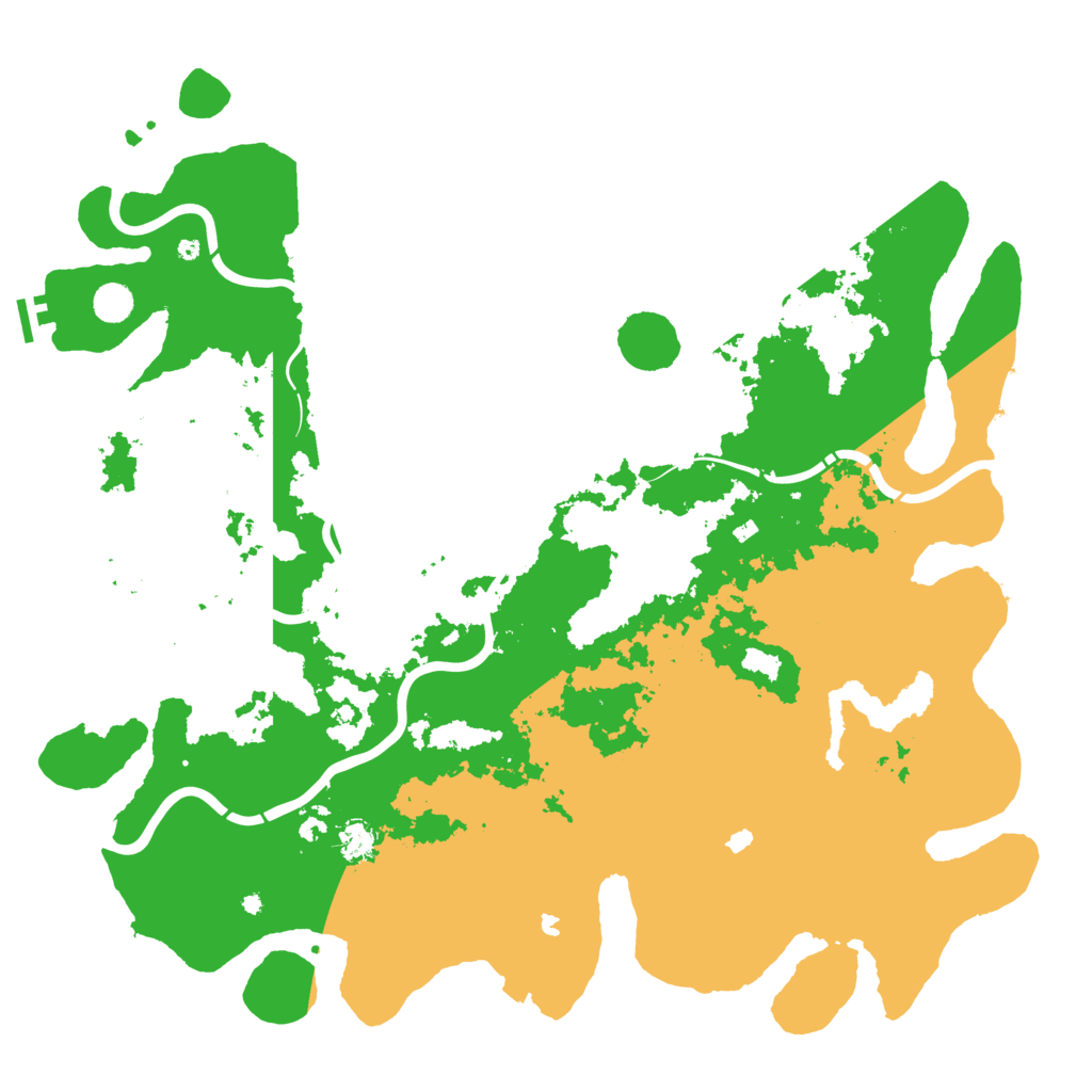 Biome Rust Map: Procedural Map, Size: 5000, Seed: 16574