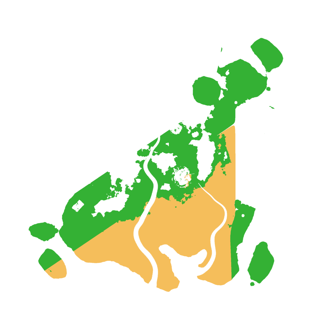 Biome Rust Map: Procedural Map, Size: 3000, Seed: 445892