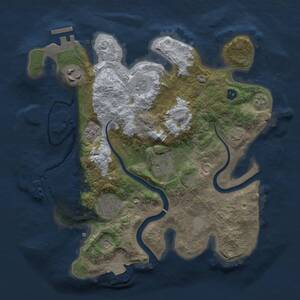 Thumbnail Rust Map: Procedural Map, Size: 2800, Seed: 483443860, 10 Monuments
