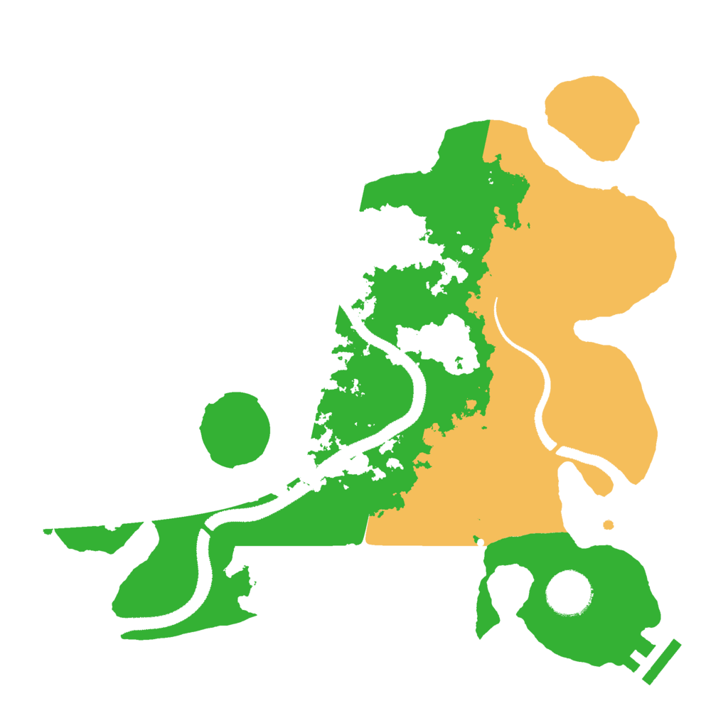 Biome Rust Map: Procedural Map, Size: 2848, Seed: 303110