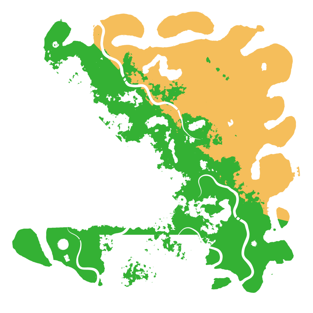 Biome Rust Map: Procedural Map, Size: 5000, Seed: 45666