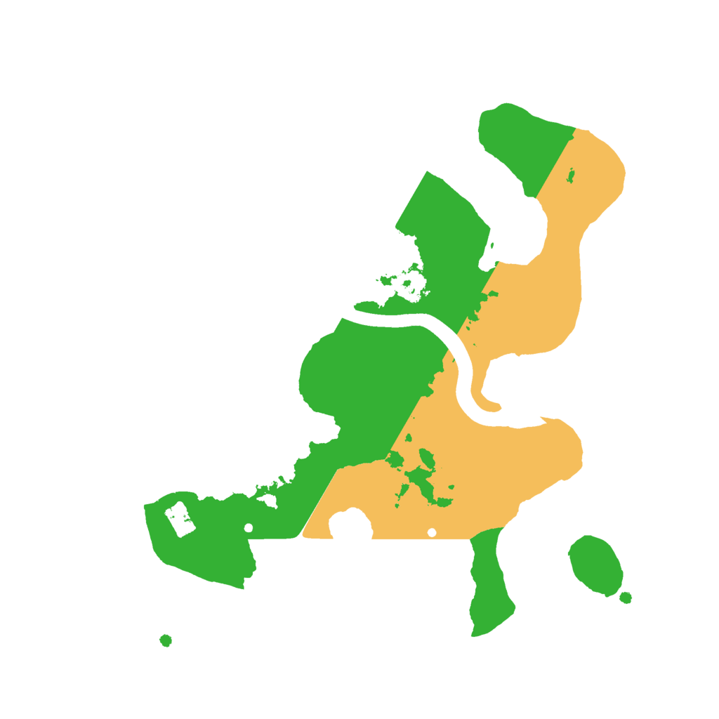 Biome Rust Map: Procedural Map, Size: 2400, Seed: 5783927