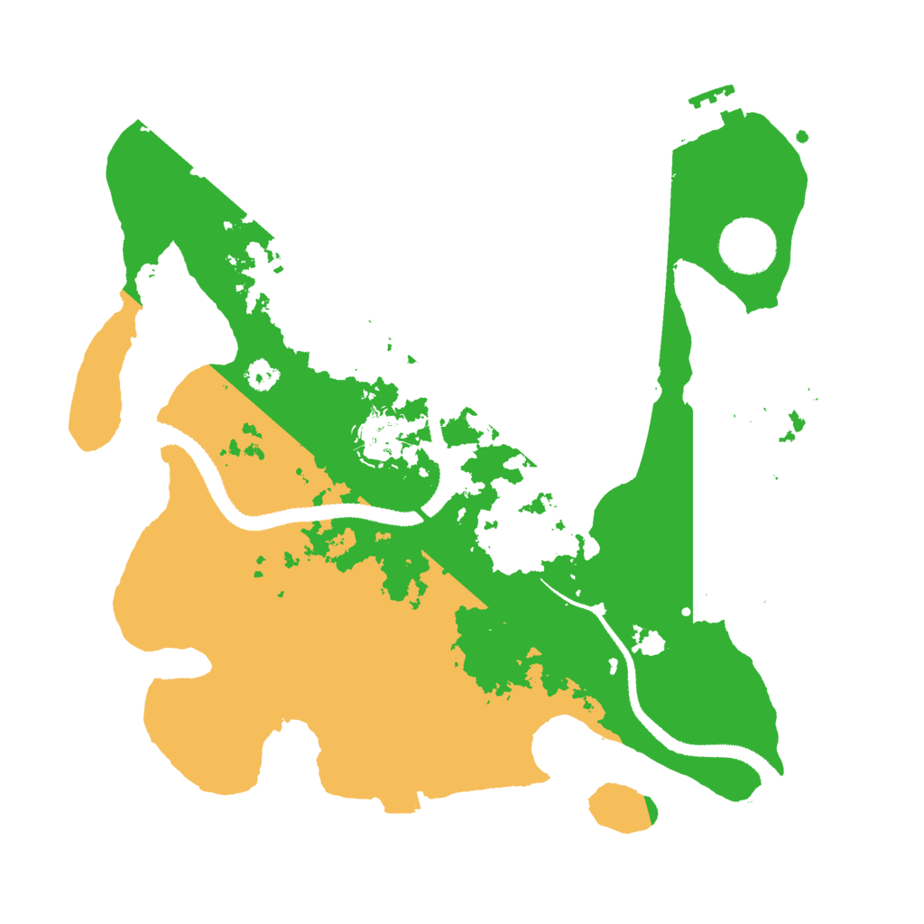 Biome Rust Map: Procedural Map, Size: 3000, Seed: 97577