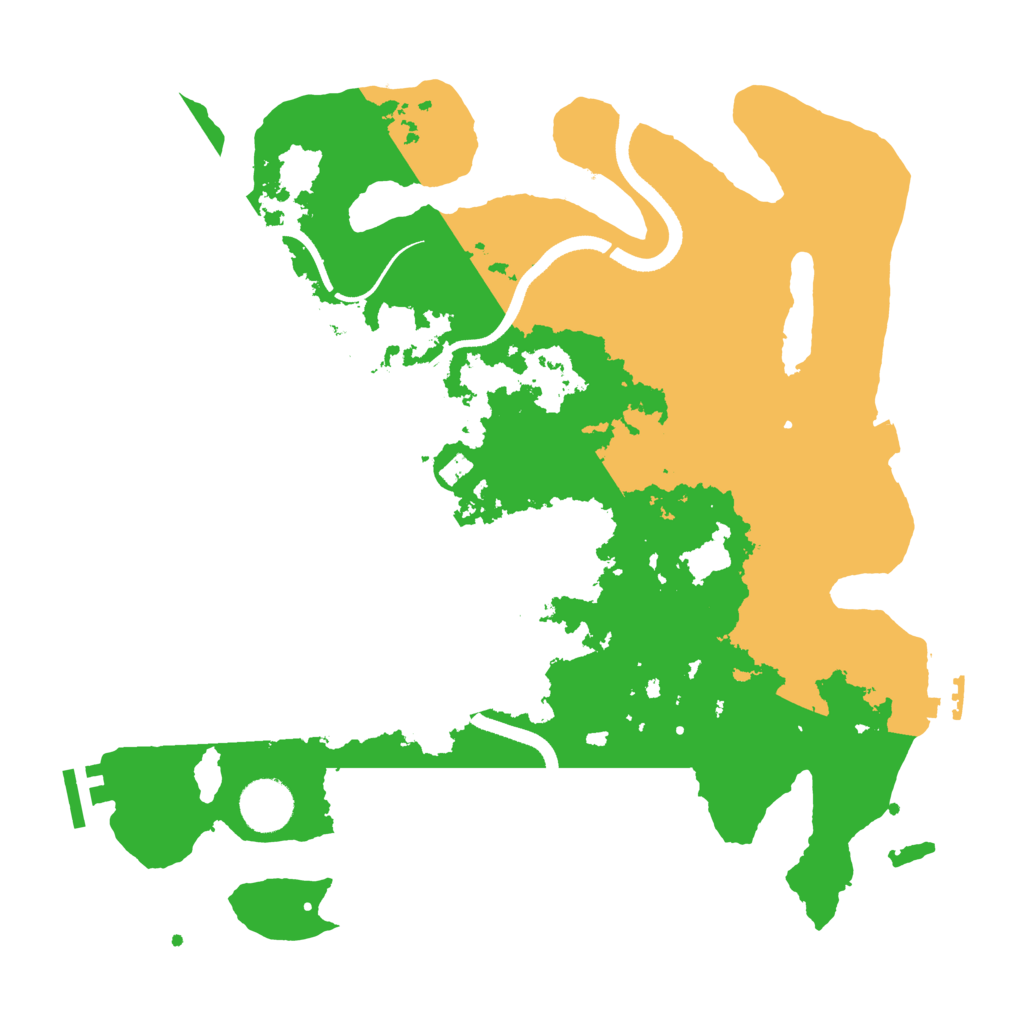 Biome Rust Map: Procedural Map, Size: 3500, Seed: 2462026