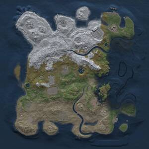Thumbnail Rust Map: Procedural Map, Size: 3750, Seed: 17022005, 16 Monuments