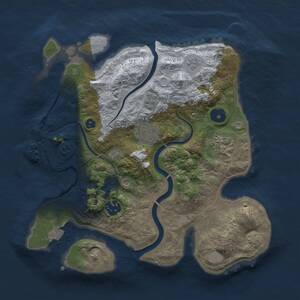 Thumbnail Rust Map: Procedural Map, Size: 3000, Seed: 62541, 9 Monuments