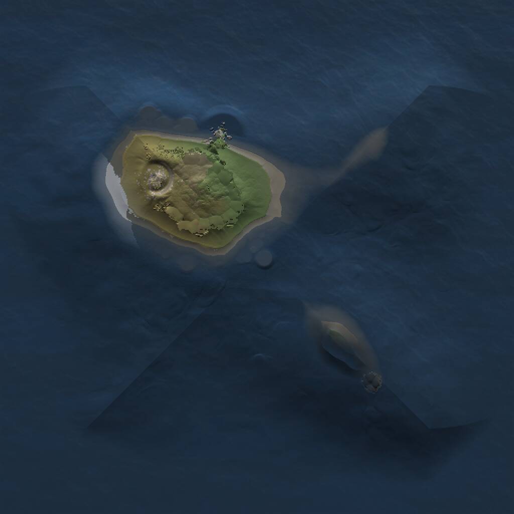 Rust Map: Procedural Map, Size: 1000, Seed: 919595670, 1 Monuments