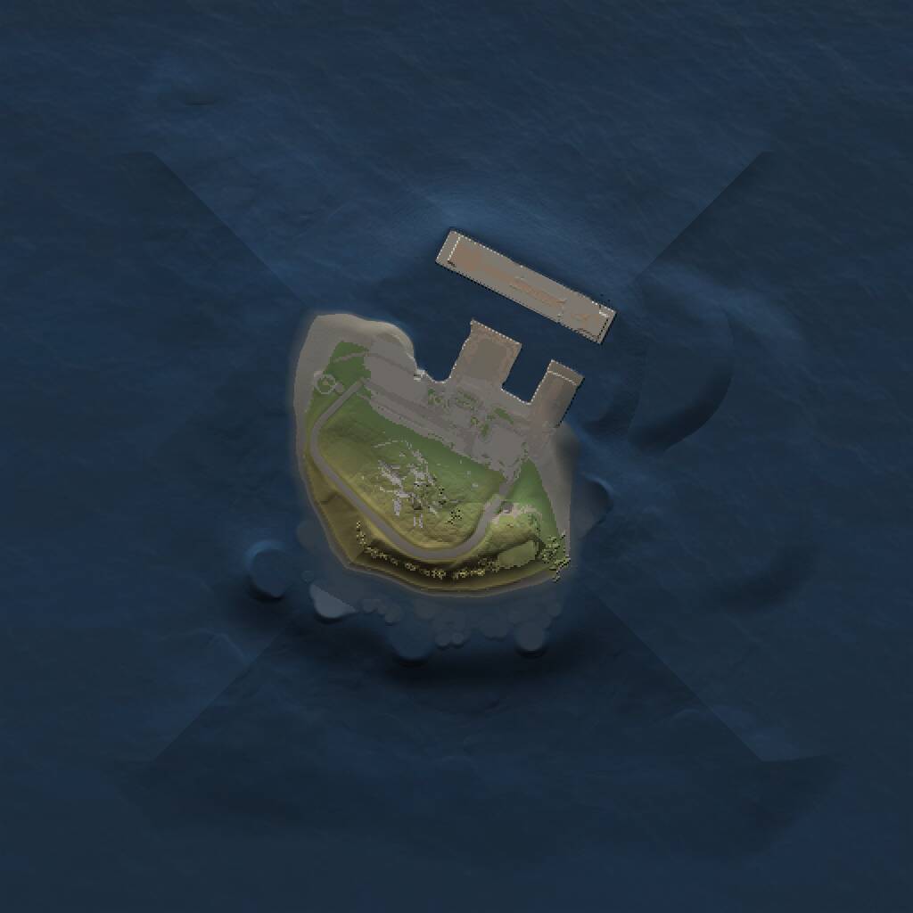 Rust Map: Procedural Map, Size: 1000, Seed: 1743906477, 2 Monuments