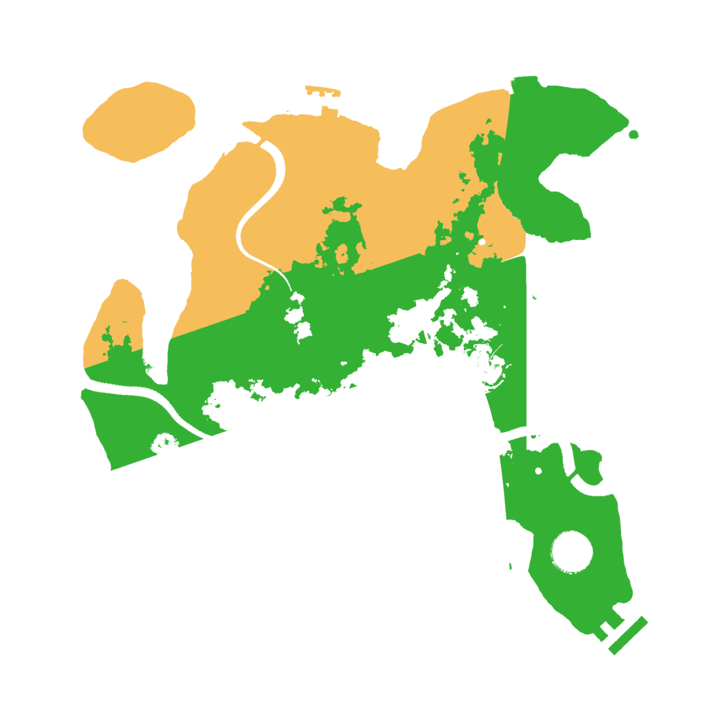 Biome Rust Map: Procedural Map, Size: 3000, Seed: 3791