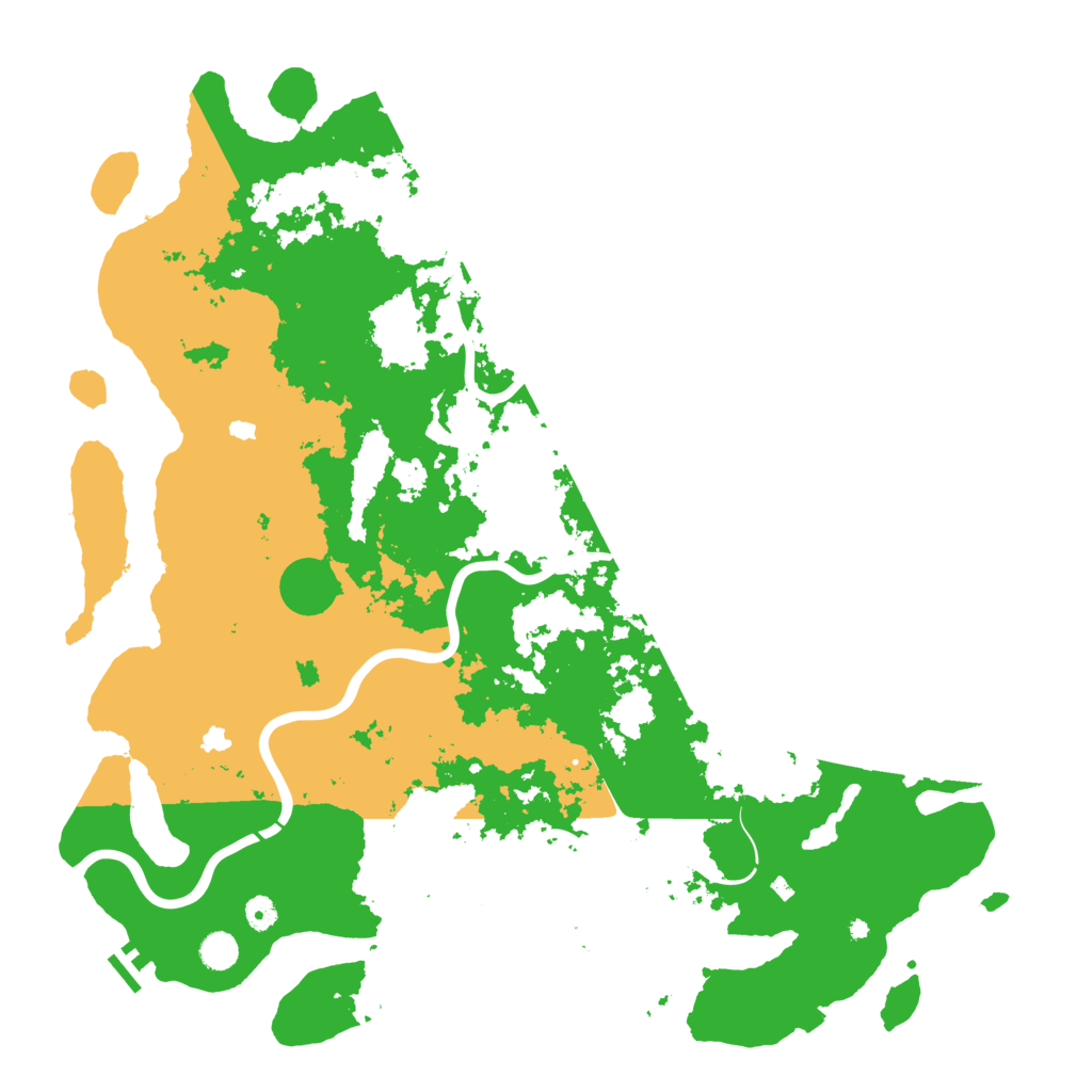 Biome Rust Map: Procedural Map, Size: 5000, Seed: 27848383